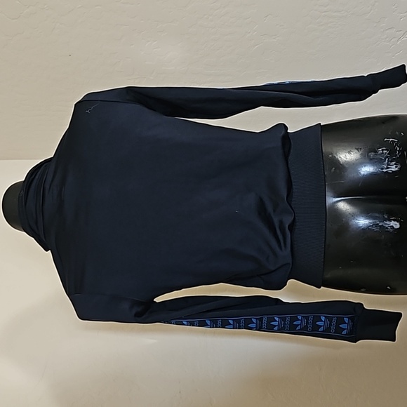 Adidas Dark Blue Turquoise Zip Up Jacket Sz. S - Picture 7 of 13